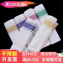Pure cotton mouth cloth Wipe cup cloth Wipe glass special cloth Net cloth Hotel does not lose hair Red wine glass rag play cup cloth