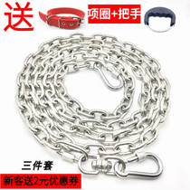 304 Stainless Steel Dog Chain Sub Large Dog Medium Canine Small Dog Iron Chain Neckline Dog Rope Anti Bite Domestic Traction Belt