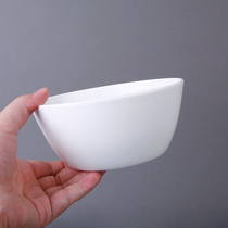  Tangshan bone china tableware 5 5 inch pure white bowl soup bowl Rice bowl Salad bowl noodle bowl Household simple