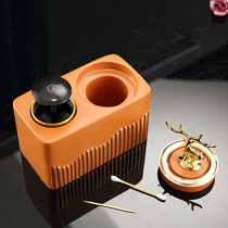 Living room toothpick box creative household toothpick box Restaurant Hotel Press toothpick bucket light luxury cotton swab storage box