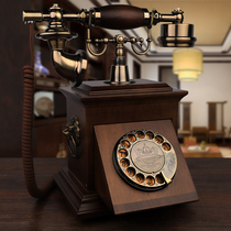 European antique telephone old antique telephone household retro-wood telephone converter wireless card