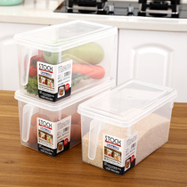Japan imported kitchen containing cartridge cover Large number plastic refrigerator containing basket finishing fruit storage tank refreshing box