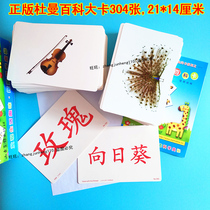 Infant Duman Early Education Literacy Encyclopedia Card Right Brain Development Animal Fruit Musical Instrument Graphic Words Flash Card