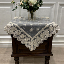 Lace mesh bedside cabinet cover cloth European tablecloth air conditioning cover dust cloth cover refrigerator microwave oven dust cloth