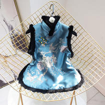Sandwich warm vest womens winter New retro Chinese style improved cheongsam small jacket thickened Chinese Tang Jacket Women