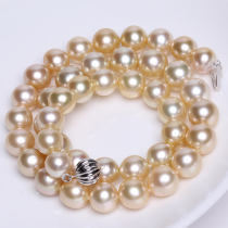 Feedback : Lone - Product 9 - 10mm14K Jinnanyang deep sea gold pearl chain necklace without dyed strong circle