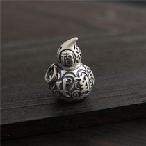 Pure silver 990 pendant gauntlet box Lenght of Buddhist retro-ancient ornaments pendant six characters with a motto
