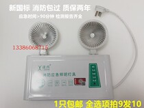 New National Standard Fire Emergency Lights New National Standard Fire Emergency Lights 3w Iron Head Engineering Hotel Restaurant Mall in Rippling West LED Double Head Emergency Lights