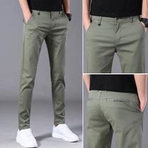 Fugui bird casual pants mens summer pants Korean version 100 hitchhiking mens small feet slim fit for business-free long pants