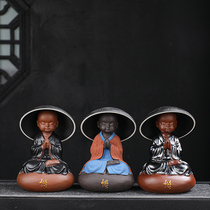 Zen heart little monk tea leak tea filter creative tea filter tea filter filter screen tea artifact Net red tea filter