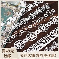 Letters lover lace paper note paper creative hollow lace material background hand account decoration background base paper