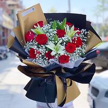 Mothers Day Fresh Flower Bouquet Side Courier Tongcheng Birthday Distribution Red Rose Carnations Flowers Shop for flowers