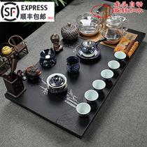 A complete set of Kung Fu tea sets Wu Jinshi tea plates tea sets ceramic purple sand tea sets automatic simple household