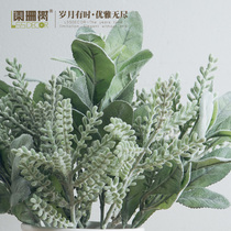Shanshan tree-antler grass high silk flower fake flower decoration flower living room bedroom placed floral art single branch simulation flower
