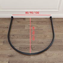 Wall fabric merchant u-shaped semicircular temporary hanging rod Single rod u-ring Mens store Fitting room Curtain dressing room