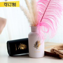 (Mountain tree) Nordic ins Wind black and white vase creative letter minimalist flower home dried flower water bottle