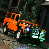 Road Tiger Guard Alloy Car Mold 1:32 Sound And Light Back Force Jeep Boy Toy Car Simulation Car Model Pendulum