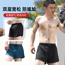 men's swimming pants anti embarrassment loose fast drying men's swimsuit boxer swimsuit beach pants hot spring swimming gear