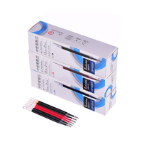 Staple Straight Bar Neutral Pen Replacement Core 20pcs Box 0 5mm Black Red Blue Office Stationery Wholesale GP1001R New Old Packaging Random Shipping