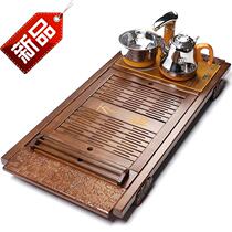 Tea table on the coffee table Solid wood n large tea tray Household tea set automatic water magnetic stove A tea tray Tea table holder