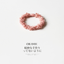 Sichuan wild wool roll leather band female tie head ins Japanese and Korean temperament hair rope net red 2021 new simple head rope Hairband