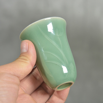 Hanqingtang Magnolia tea tasting master cup teacup ceramic tea set smelling fragrance single cup Longquan celadon Chinese lady cup