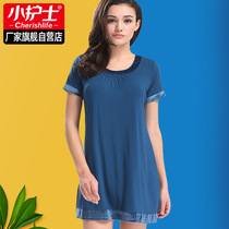 little nurse mother's home clothing summer thin loose modal middle aged women's outerwear nightdress short sleeve pajama dress