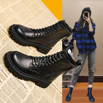The new 2021 bicycle boots female boots in the real Pig Martin boots female spring and autumn boots in tide