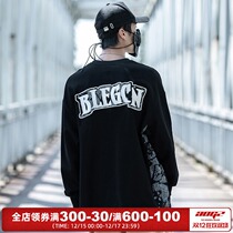 Xiao Bingguo Tide Brand Spring and Autumn Pocket Sweater Mens Loose Round Neck Flower base shirt Tide