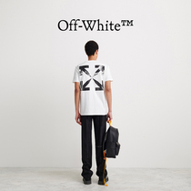 OFF-WHITE Mens white Caravaggio arrowhead printed short sleeves Repaired Body Round T-shirt