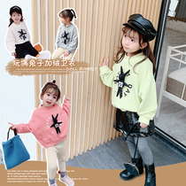 Steamed buns childrens clothing girls winter clothes 2019 new Korean Children Baby plus velvet clothes daughter childrens coat foreign gas