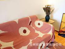 Winter knitting blanket office knitting blanket solar flower blanket sofa cover thin air conditioned nap carpet