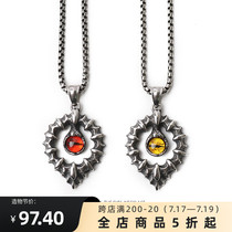 ROAD original design new cats eye titanium steel ladies European and American fashion personality hip hop hippop joker necklace men