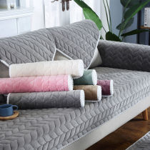 Winter plush sofa cushion non-slip winter cushion simple modern fashion Nordic sofa cover armrest back towel
