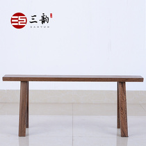 Mahogany classical furniture antique solid wood bench big bench mahogany bench low stool square bench chicken wing wood bench