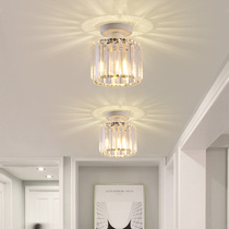  Corridor aisle light Nordic balcony ceiling creative entrance foyer entrance Modern simple light luxury crystal tube spotlight