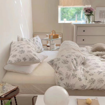 Cured Teas Bean Suede Four Pieces Of Milk Suede Bed Bedding Winter Thickened Bed Linen Bed Pindi Garden Flowers