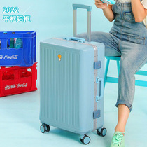 Suitcase women small 20 inch sturdy and durable ins new boarding pull bar box password leather case 24 Large capacity