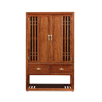 Yuper mahogany New Chinese TV side cabinet hedgehog rosewood solid wood furniture Rosewood living room furniture