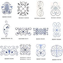 Iron accessories stair forged wrought iron gate flower guardrail accessories flower balcony railing iron flower bent flower custom flower