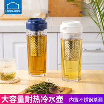 Lotbutton cold kettle summer household large-capacity sealed cold kettle water Cup heat-resistant tea separation with tea compartment