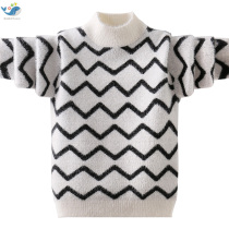 Boys 2021 autumn new children Korean striped sweater children foreign-style knitwear baby fashionable sweater