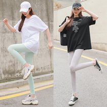 Wear leggings ladies summer thin nine-point modal high waist size elastic small feet tight pants