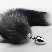 SM fox tail tail anal plug female products sex sex equipment anal plug toy back court props punishment flirting