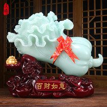 Lareey Baifu Ruyi Yushi Cabbage Pendulum Recruitment Chinese Living Hall Bluestone Decoration Gift Opening Gift