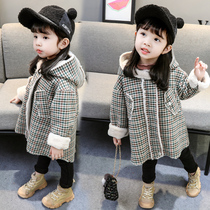 Girl Autumn Winter Dress Woman Baby Coat Girl Dress Girl Coat Girl Coat Gafu Thickened Mid-Length Child Aniseed Coat
