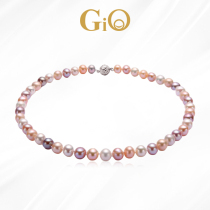 GiO jewelry natural color freshwater pearl necklace female choker 925 silver candy color send Mother Mothers Day