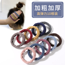 Hongjin color bold Hairband Korean high elastic adult simple hair rope tie female personality hair rope headdress women