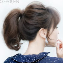 Ultra-light wig Ponytail strap grab clip A small number of short curls Simulation hair fluffy natural invisible pear flower short hair section