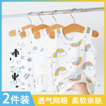 Baby baby vest summer thin baby boy cotton cotton sleeveless summer mesh top breathable girls